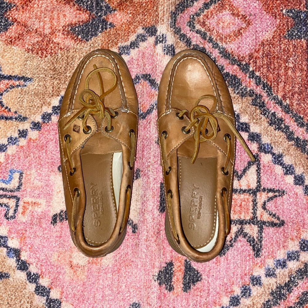 Tan Leather Sperrys - image 1